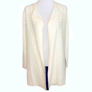 Anne Klein Open Front Cardigan S